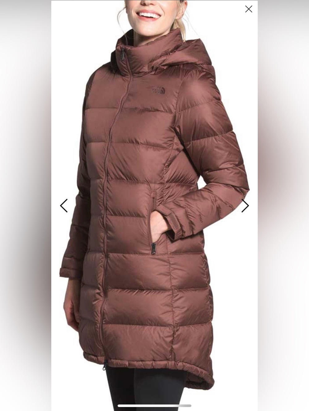 The North Face Women's Long Puffer Coat - Chestnut Brown